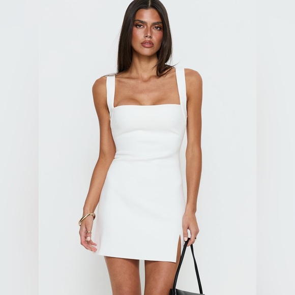 NEW Princess Polly Bombshell Mini Dress White - Picture 4 of 13